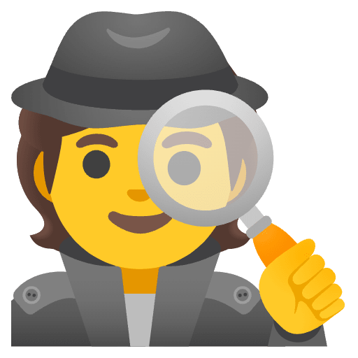 Detective Element from Noto Emojis Set