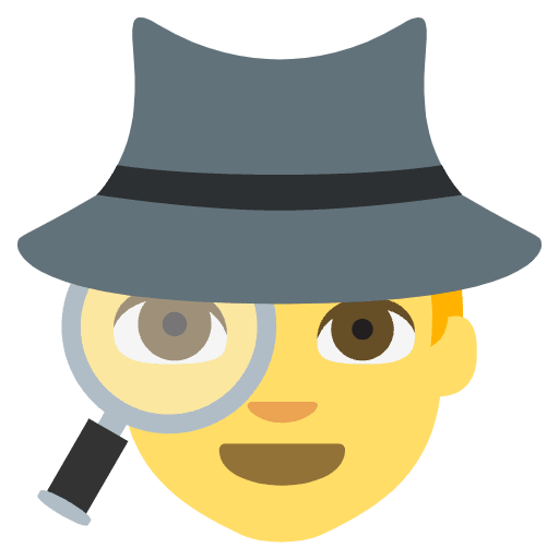 Detective Emoji from EmojiTwo Colors Set