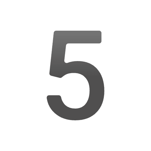 Digit Five Emoji from Noto Emoji Set
