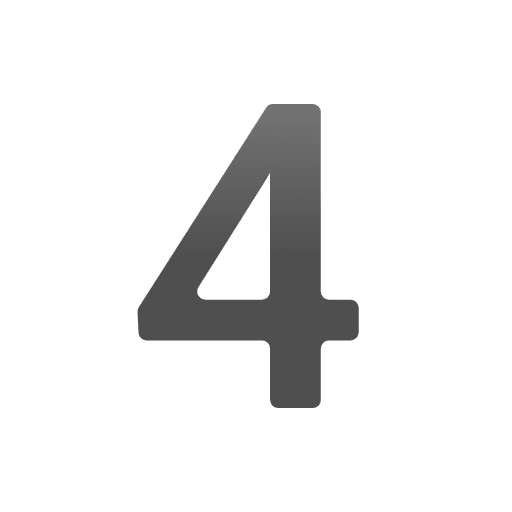 Digit Four Emoji from Noto Emojis Set