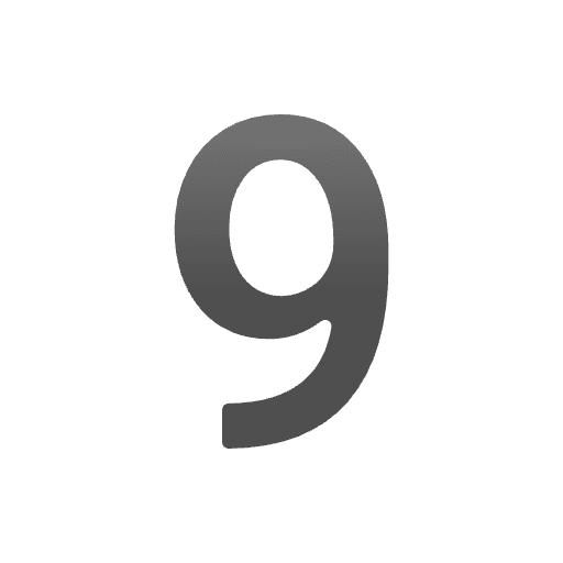 Digit Nine Emoji from Noto Emojis Set