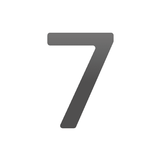 Digit Seven Emoji from Noto Emoji Set