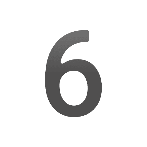 Digit Six Emoji from Noto Emojis Set