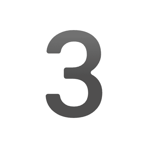 Digit Three Emoji from Noto Emojis Set