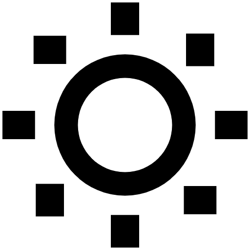 Dim Button Element from EmojiTwo Black Set