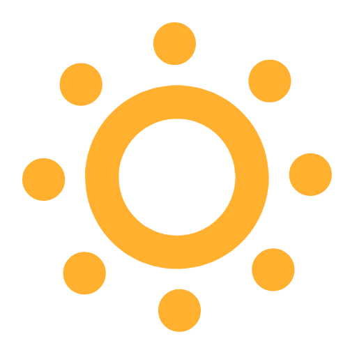 Dim Button Flat Emoji from Fluent Emoji Flat Set