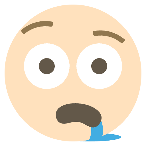 Dizzy Face Emoji Element from EmojiTwo Colors Set