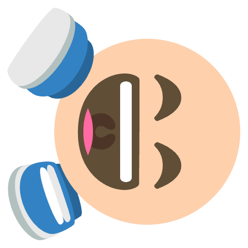 Dizzy Face Emoji from EmojiTwo Colors Set