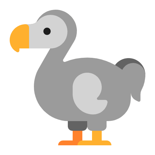Dodo Flat Element from Fluent Emoji Flat Set