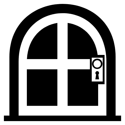 Door Emoji from EmojiTwo Black Set
