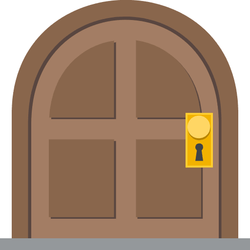 Door Emoji from EmojiTwo Colors Set