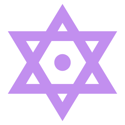 Dotted Six Pointed Star Emoji from EmojiTwo Colors Set