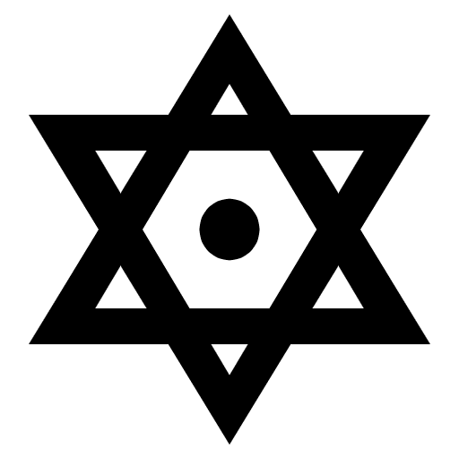Dotted Six Pointed Star Emoji from EmojiTwo Black Set