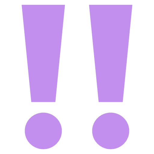 Double Exclamation Mark Emoji from EmojiTwo Colors Set