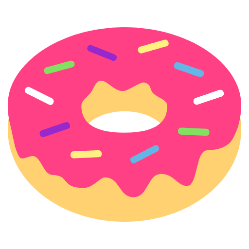 Doughnut Element from EmojiTwo Colors Set
