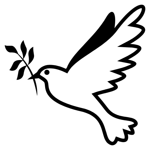 Dove Emoji from EmojiTwo Black Set
