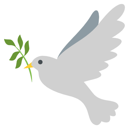 Dove Emoji from EmojiTwo Colors Set