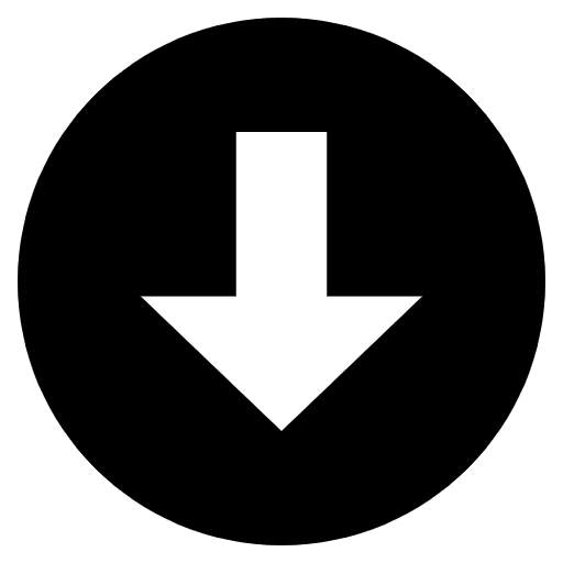 Down Arrow Emoji from EmojiTwo Black Set