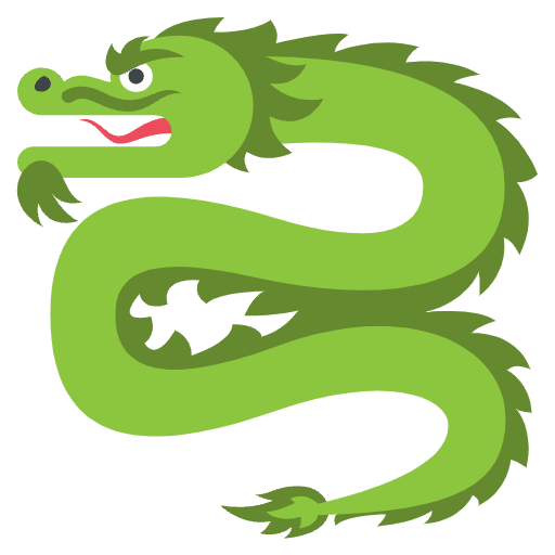 Dragon Emoji from EmojiTwo Colors Set