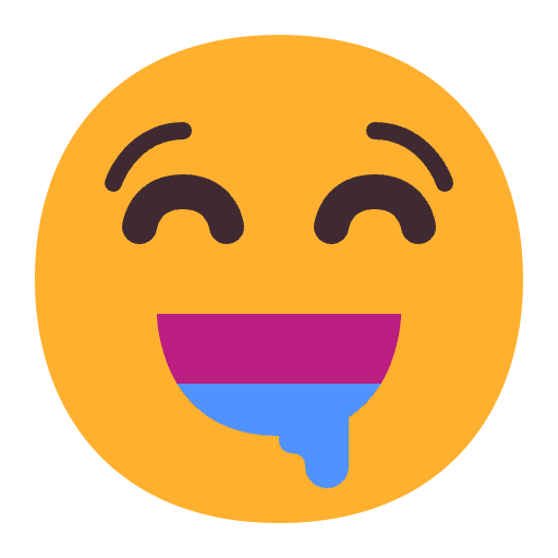 Drooling Face Flat Element from Fluent Emoji Flat Set