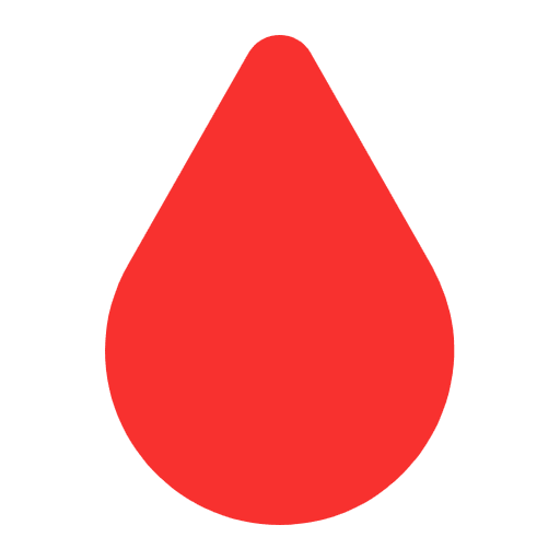 Drop Of Blood Flat Emoji from Fluent Emoji Flat Set