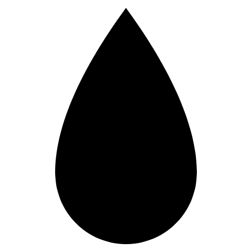 Droplet Emoji from EmojiTwo Black Set