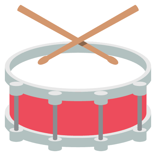 Drum Element from EmojiTwo Colors Set