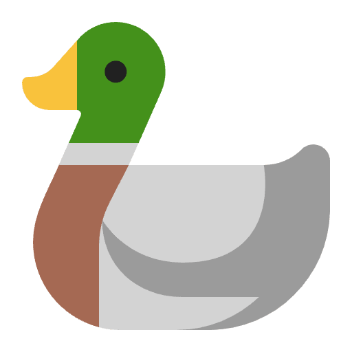Duck Flat Emoji from Fluent Emoji Flat Set