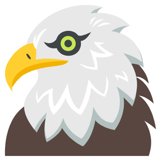 Eagle Emoji from EmojiTwo Colors Set