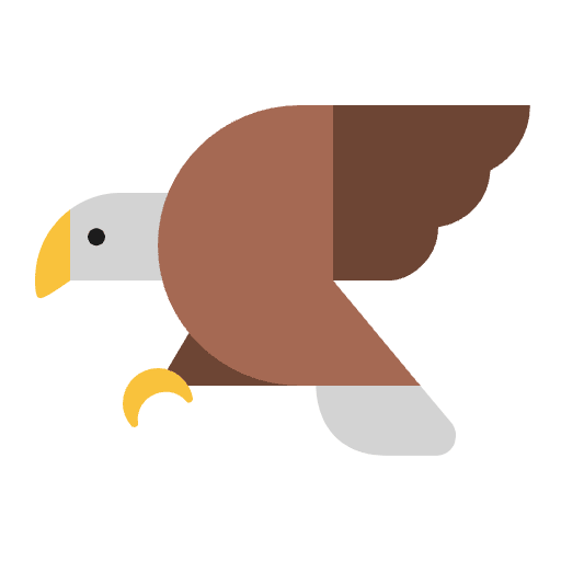 Eagle Flat Emoji from Fluent Emoji Flat Set