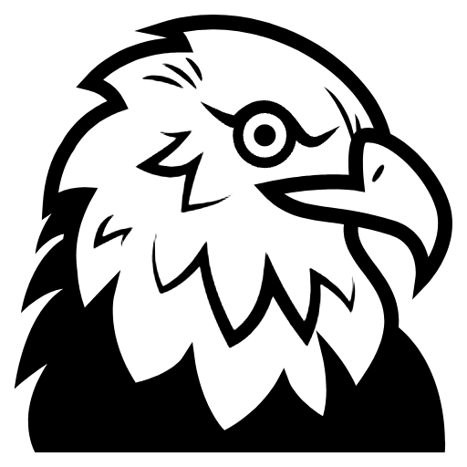 Eagle Emoji from EmojiTwo Black Set