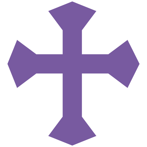 East Syriac Cross Element from EmojiTwo Colors Set