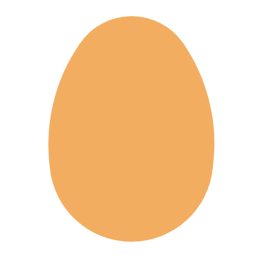 Egg Flat Emoji from Fluent Emoji Flat Set