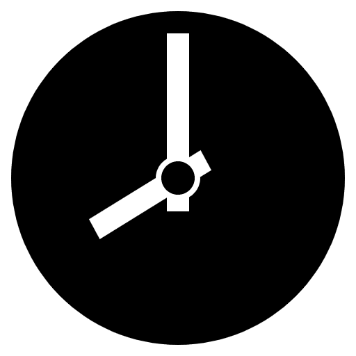 Eight O’clock Emoji from EmojiTwo Black Set