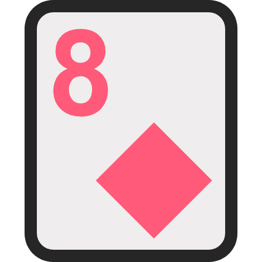 Eight Of Diamonds Element from EmojiTwo Colors Set