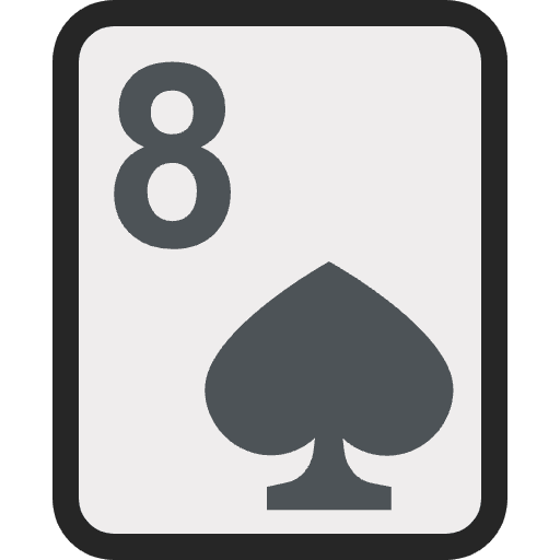 Eight Of Spades Emoji from EmojiTwo Colors Set