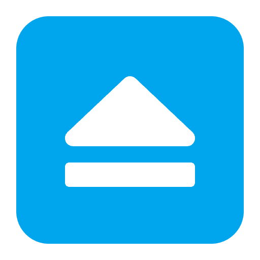 Eject Button Flat Emoji from Fluent Emoji Flat Set