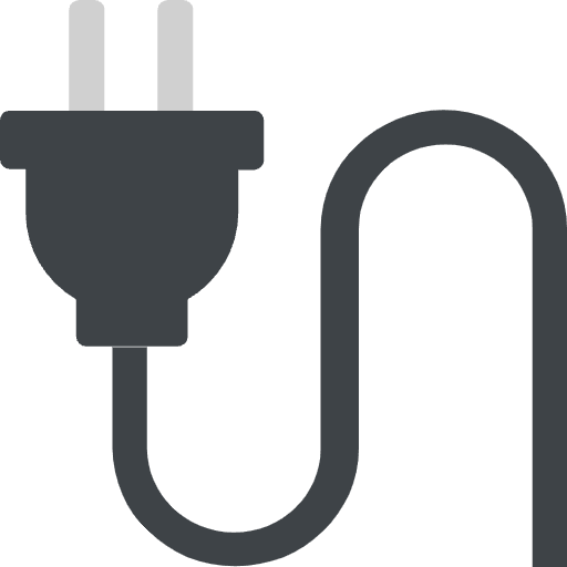 Electric Plug Emoji from EmojiTwo Colors Set