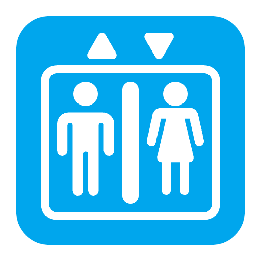 Elevator Flat Emoji from Fluent Emoji Flat Set