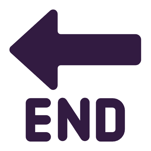 End Arrow Flat Emoji from Fluent Emoji Flat Set