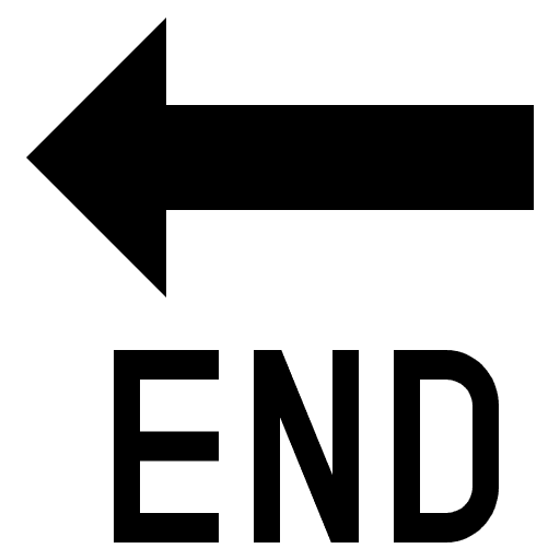 End Arrow Emoji from EmojiTwo Black Set
