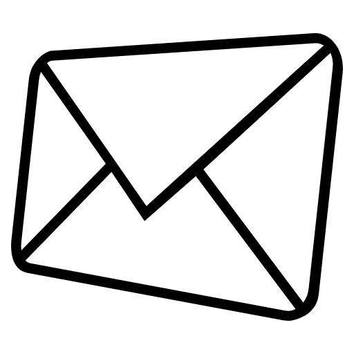 Envelope Emoji from EmojiTwo Black Set
