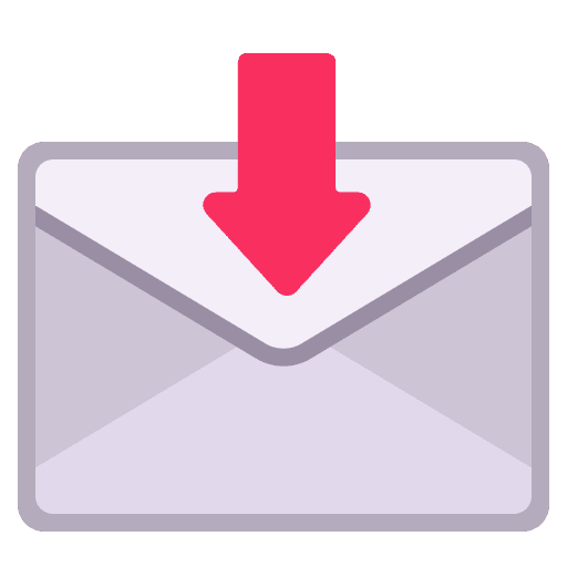 Envelope With Arrow Flat Emoji from Fluent Emoji Flat Set