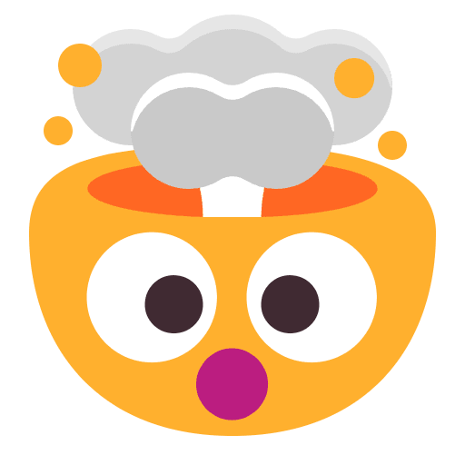 Exploding Head Flat Emoji from Fluent Emoji Flat Set