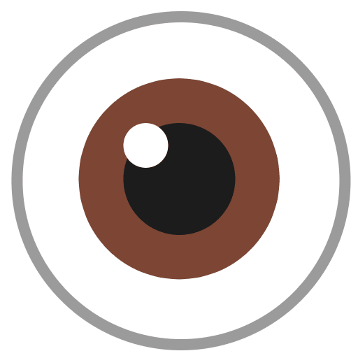 Eye Flat Emoji from Fluent Emoji Flat Set