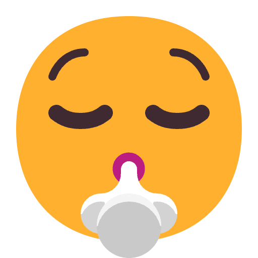 Face Exhaling Flat Emoji from Fluent Emoji Flat Set