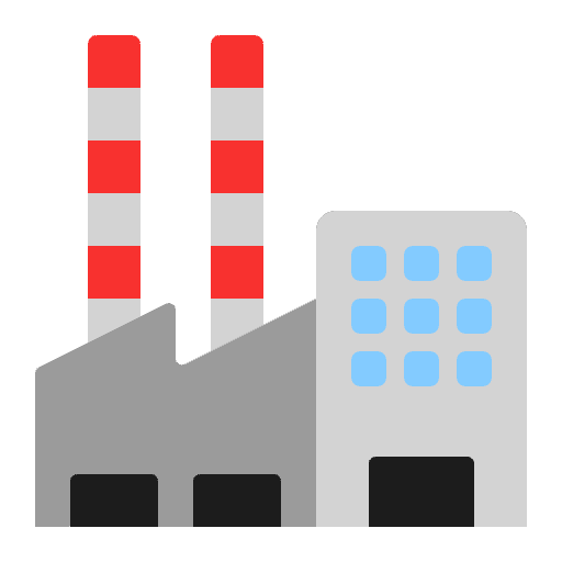 Factory Flat Emoji from Fluent Emoji Flat Set