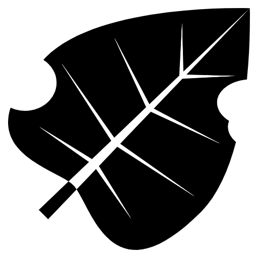 Fallen Leaf Element from EmojiTwo Black Set