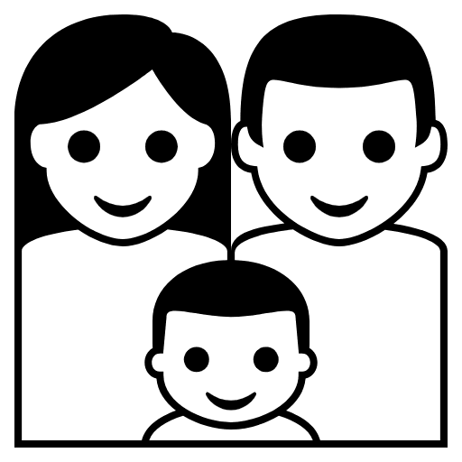 Family Emoji from EmojiTwo Black Set