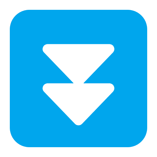 Fast Down Button Flat Emoji from Fluent Emoji Flat Set